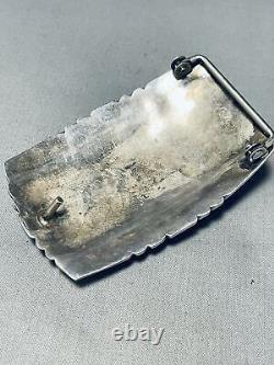 Important Charles Loloma Student Vintage Navajo Sterling Silver Buckle