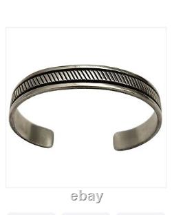 Important Vintage Native American Navajo Bruce Morgan Sterling Silver Bracelet
