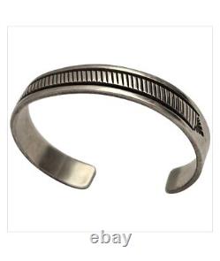 Important Vintage Native American Navajo Bruce Morgan Sterling Silver Bracelet