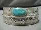 Important Vintage Navajo Ben Begaye Sterling Silver Feather Master Bracelet
