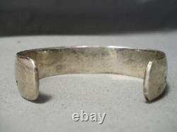 Impressive Vintage Navajo Sterling Silver Bracelet Old Native American