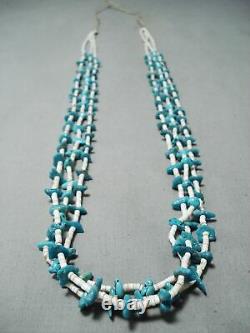 Incredible Vintage Navajo Turquoise Heishi Necklace Native American Jewelry