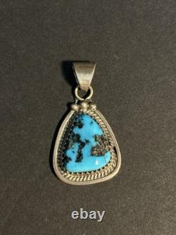 Incredible Vtg Navajo RB Sterling 4 pc. Turquoise pendant-bracelet-earrings