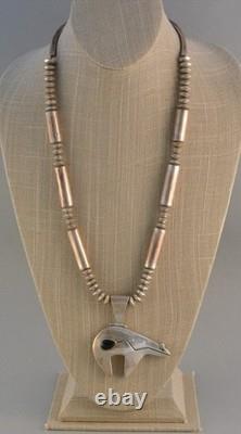 Jack and Mary Tom Vintage Spirit Bear Sterling Silver Bear Necklace 25.5