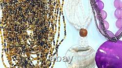 Jewelry Lot Vintage Native American Seed Bead Bracelets Necklaces #F24