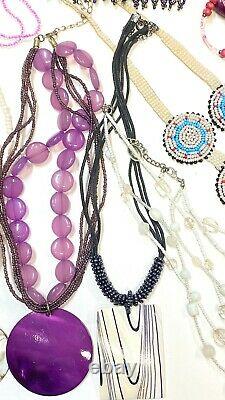 Jewelry Lot Vintage Native American Seed Bead Bracelets Necklaces #F24