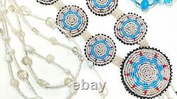 Jewelry Lot Vintage Native American Seed Bead Bracelets Necklaces #F24