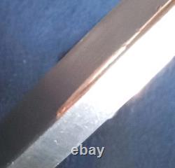 LARGE Sz VINTAGE NAVAJO HEAVY STERLING SILVER CARINATED KNIFE EDGE CUFF BRACELET