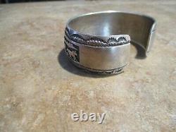 LARGE Vintage Men's TOMMY SINGER (d.) Navajo Sterling Silver HORSE Bracelet