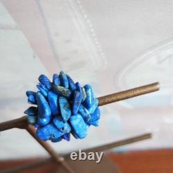 Lapis Lazuli Cluster Earrings Unused Vintage Blue Jewelry Native American