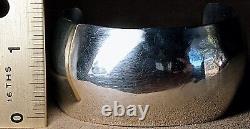 Large Vintage Jessie Claw Navajo Modern Wide Heavy Sterling Silver Cuff Bracelet