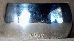 Large Vintage Jessie Claw Navajo Modern Wide Heavy Sterling Silver Cuff Bracelet