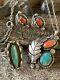 Lot Of 3 Native American Vintage Sterling Silver Jewelry Set