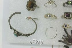 Lot Of Sterling Silver Jewelry 244 Grams Native American, Modern, Vintage