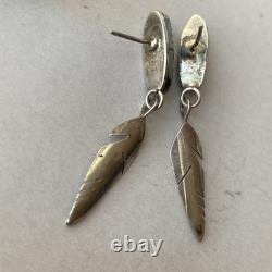 Lot Of Vintage Native American Black Onyx Sterling Silver Jewelry