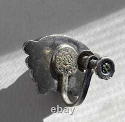Lot Of Vintage Native American Black Onyx Sterling Silver Jewelry