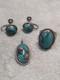 Lot Of Vintage Navajo Sterling Silver Old Pawn Turquoise Jewelry