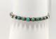 Lovely Vtg NATIVE AMERICAN NAVAJO signed IH Coin Silver Turquoise Cuff Bracelet