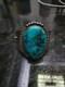 MASSIVE Vintage Native American Sterling Silver Turquoise Cuff Bracelet
