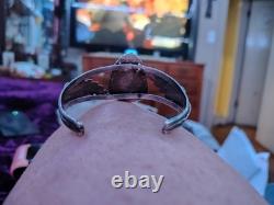 Mens vintage native american turquoise Cuff