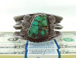Monster Vintage Navajo Royston Turquoise Cuff 95.5g Native Old Handmade Pawn