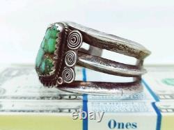 Monster Vintage Navajo Royston Turquoise Cuff 95.5g Native Old Handmade Pawn