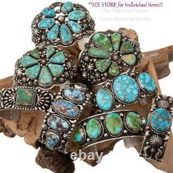 NATIVE AMERICAN JEWELRY LOT Sterling Silver Vintage Old Pawn Antique Turquoise