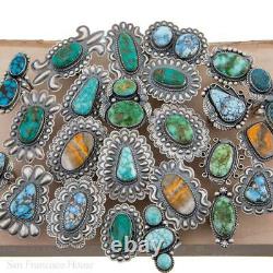 NATIVE AMERICAN JEWELRY LOT Sterling Silver Vintage Old Pawn Antique Turquoise