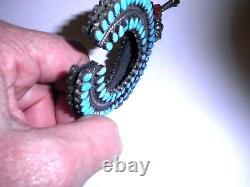 NICE Victor Mosses BeGay Squash Blossom Naja Necklace Reversible Coral/Turquoise