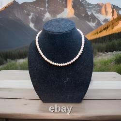 Naomi Garcia Navajo Handmade Pink Conch 18 In Necklace Valued $200.00 4 mm