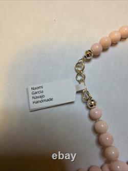 Naomi Garcia Navajo Handmade Pink Conch 18 In Necklace Valued $200.00 4 mm