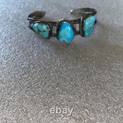 Native American Chunky Vintage Turquoise Bracelet