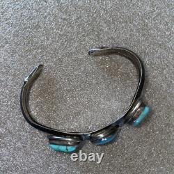 Native American Chunky Vintage Turquoise Bracelet