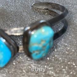 Native American Chunky Vintage Turquoise Bracelet