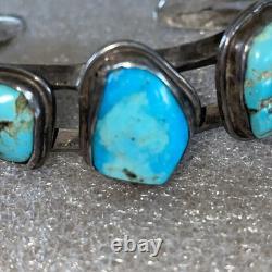 Native American Chunky Vintage Turquoise Bracelet