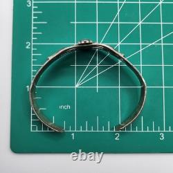 Native American Cuff Bracelet Sterling Silver Fred Harvey Era Bell Trading Read