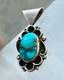 Native American Handmade Navajo Pendent Sterling Silver Kingman Turquoise
