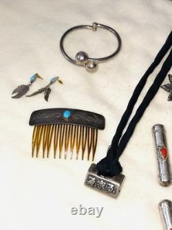 Native American Jewelry Lot Taxco Mexico 162 Grams Sterling Silver VINTAGE 925