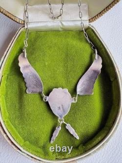Native American Jewelry Navajo STERLING Marked M Vintage Necklace