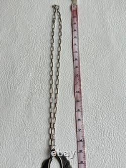Native American Jewelry Navajo STERLING Marked M Vintage Necklace