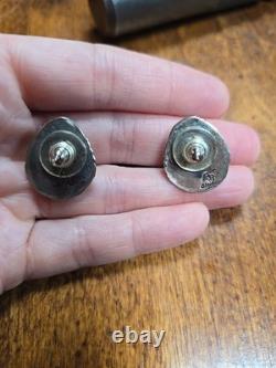 Native American Jewelry Turquoise Earrings Women's Sterling Silver NEW Vintage