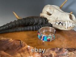 Native American LYNOL YELLOWHORSE Cobblestone Cuff Bracelet Sterling 58.7g