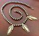 Native American Navajo Pearls Old Pawn Sterling Silver Necklace Vintage