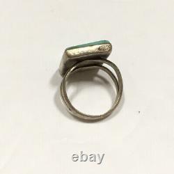 Native American Ring EDE Sterling Silver Turquoise Vintage Jewelry Size 5