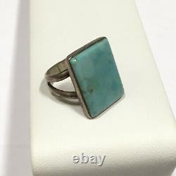 Native American Ring EDE Sterling Silver Turquoise Vintage Jewelry Size 5