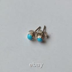 Native American Sterling Silver 925 LOT Turquoise earrings rings vintage Jewelry