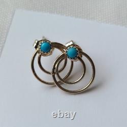 Native American Sterling Silver 925 LOT Turquoise earrings rings vintage Jewelry