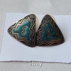 Native American Sterling Silver 925 LOT Turquoise earrings rings vintage Jewelry