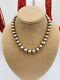 Native American TSO Signed Vintage Sterling Handmade Navajo Pearls 19 Necklace