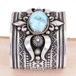Native American Turquoise Bracelet ANCIENT KETOH Sterling Silver ALBERT JAKE